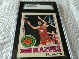 1977 Topps #120 Bill Walton Portland Basketball Sgc Near Mint 7 - £46.85 GBP