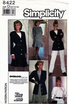 Misses&#39; COORDINATES Vintage 1987 Simplicity Pattern 8422 Size 12-14-16 U... - £9.48 GBP