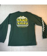 Vans Off The Wall Classic Fit T-shirt Mens L Green A Vantastic Day Skate... - $27.05 CAD