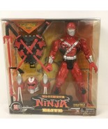 PLAY MIND 2008 Ultimate Ninja Elite Red Poseable Action Figure Weapons S... - £27.52 GBP