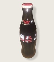 Coca-Cola Cobb County Humane Society 1994 Full Bottle Rare - £51.73 GBP