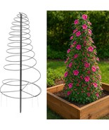 45&quot; Garden Trellis Adjustable Spiral For Climbing Plants Flowers Vines M... - $313.46 MXN