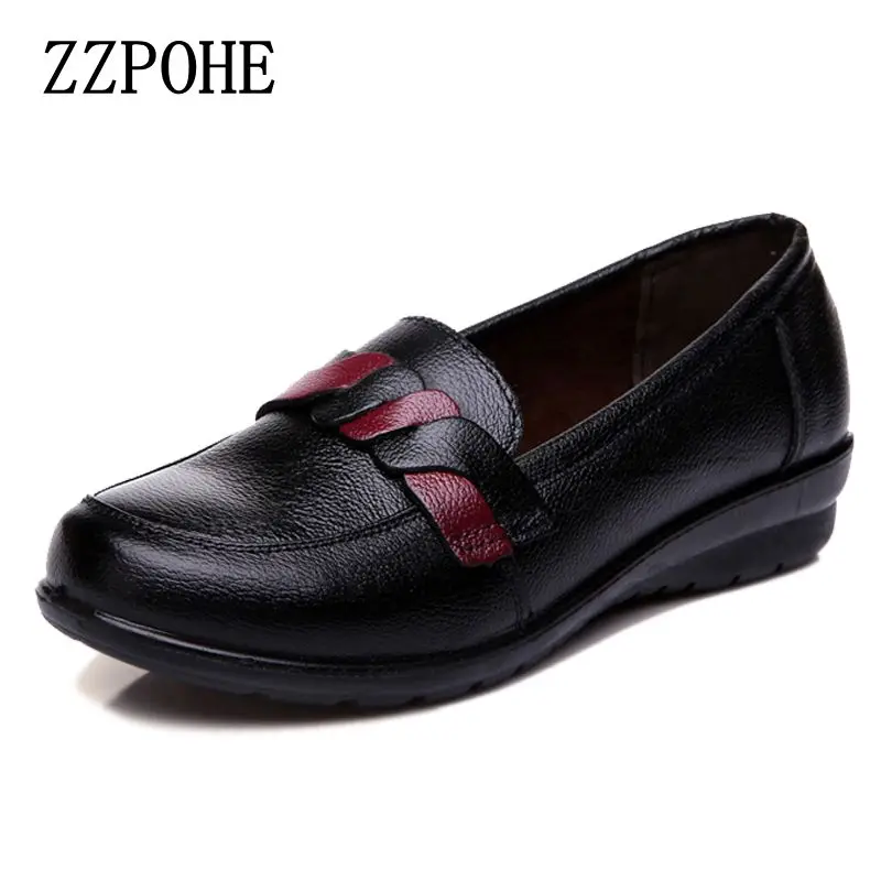 ZZPOHE 2017 spring autumn new leather fashion ladies shoes soft bottom non-slip  - £125.08 GBP