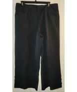 NEW WOMENS ISAAC MIZRAHI LIVE! BLACK WIDE LEG PULL ON CAPRI W/ POCKETS  ... - $642.21 MXN