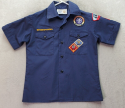 Boys Scout Of America Shirt Youth Small Navy Bobcat Jersey Shore Council... - £18.16 GBP