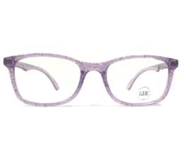 Kids Bright Eyes Eyeglasses Frames Dallas Clear Purple Sparkly Glitter 46-18-130 - £29.16 GBP