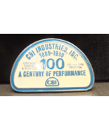 Vintage CBI Ind. 1889-1989 100 Year Century of Performance 3.5” Buckle (a)  - $19.00
