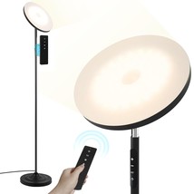 Upgraded Floor Lamp, 36W/3600Lm Super Bright Floor Lamp With Remote Control, Ste - £73.53 GBP
