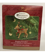 Hallmark Ringing Reindeer Christmas Ornament 2000 - £5.22 GBP