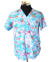 Cherokee Scrubs Top Women&#39;s Size Medium Multicolor Medical Dental Vet Techs - £11.07 GBP