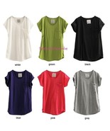 Japan Relaxed Chest Pocket Tunic Knit T Shirt! FREE SHIPPING - $265.60 MXN