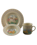 VTG 1984 Hallmark Baby Heirloom Collection Cup Plate Bowl Dish Set in Box - $13.30