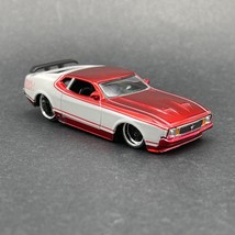 Jada Bigtime Muscle 1973 73 Ford Mustang Mach 1 White/Red Diecast Car 1/64 Scale - $23.50
