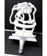 Stocking Hanger Metal Fireplace Mantel Christmas Santa Claus Decoration ... - £11.17 GBP