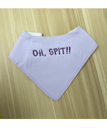 Oh Spit!! embroidered cotton bandana drool baby bib - $5.99