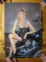 Debbie Gibson Poster Promo Biker Chick Motorcycle - £212.01 GBP