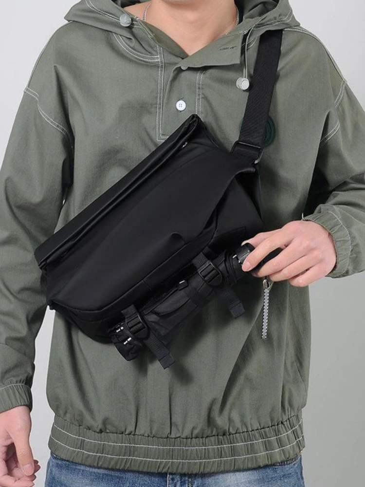  Men Functional Camera Crossbody Bag Waterproof Multifunctional Chest Bag Men Pe - $140.36