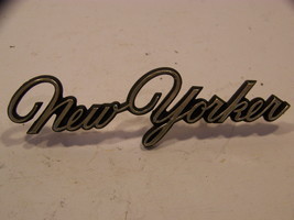 1976 77 78 Chrysler New Yorker Gold Script Emblem #3569955 W/ Studs 71 72 73 74 - $44.99