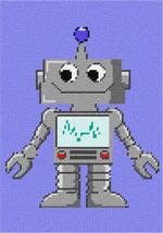 Pepita Needlepoint Canvas: Robot One, 7&quot; x 10&quot; - $50.00+