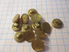Vintage lot of Sewing Buttons - Pealized Tan Rounds - $18.00