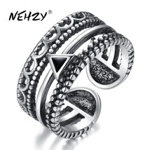 NEHZY 925 sterling silver new woman Jewelry Open Ring High Quality Retro Simple  - £7.04 GBP