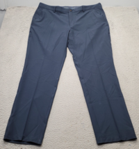 Greg Norman Dress Pants Mens Size 40/32 Blue Microlux Play Dry Golf Perf... - $29.41