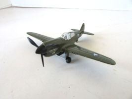 Diecast Military WWII A261P-40 Warhawk 5&quot; Wingspan Green  H2 - $8.79