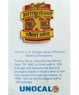 Dodgers Batting Champ Tommy Davis 1962-1963 Pin # 5, New - $6.78 CAD
