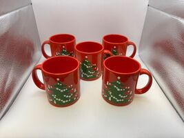 Set of 5 Waechtersbach CHRISTMAS TREE Mugs - $99.99