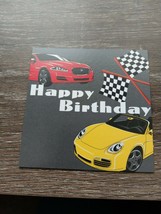 American Greetings~ Small Blank Birthday Card~Racing~With Envelope~New~S... - $5.92