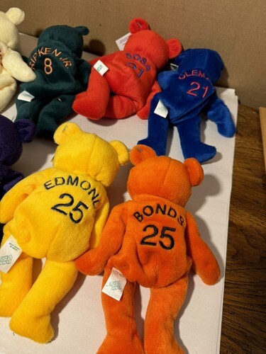 Lot of 11 Salvino's Bamm Beanos Beanie Baseball BEARS w/ Tags MLB Item image 7