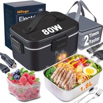 Electric Lunch Box For Adults 80W Portable Heated Lunch Box For Men 3 In... - £38.32 GBP