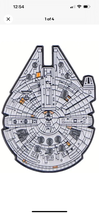 Star wars Millennium Falcom, highly detailed metal enamel pin, new - $6.00