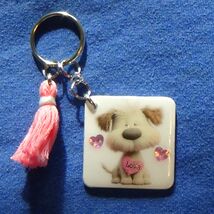 Puppy Love - Handmade Keychain  - $15.00