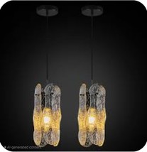 2x Modern 1 Light Pendant Chandelier  Model JP-443-1 Indoor Lighting BLACK - €26,00 EUR