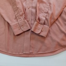 Jos A Bank Traveler's Collection Men's Texas Orange Cotton Button Up Shirt Sz M image 7