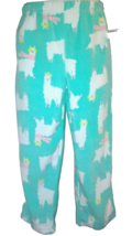 Carter&#39;s Girls Fleece Pajamas Pants Size 5 Liama Green White - £6.12 GBP