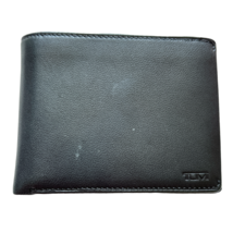 Tumi Mens Billfold Wallet Black Leather Cards ID Window - £27.17 GBP