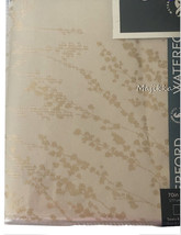 Waterford Frosted Branches 70x104 Tablecloth Ivory Luxury Thanksgiving Christmas - £70.24 GBP
