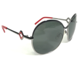 Miss Sixty Sunglasses MX416S col.12A Black Gray Red Round Frames w black... - $41.88