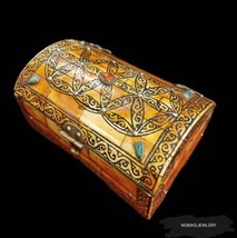 Antique jewelry box, Ancient jewelry box, Moroccan box, Tuareg box, Boho... - £243.32 GBP