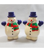 Blow Molds x2 Snowman Christmas Lawn Ornament Light Cover Decoration Rep... - £28.12 GBP