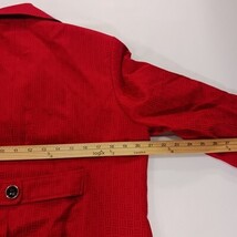 Mary Kay By Twinhill Women's Red 3-Button Cropped Blazer Jacket Pockets Size L image 4