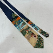 American Lifestyle Mens Tropical Parrot Tiki Bar Beach Theme Necktie Sil... - $34.80