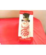 Fitz &amp; Floyd Snack Therapy Christmas Snowman Serving Dish - $12.99