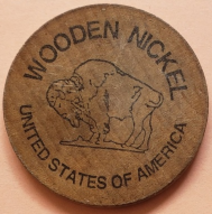 The Lone Pine, California Mr. Whitney 14,496 feet 1-1/2&quot; Wooden Nickel - £3.89 GBP