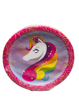 Ship N 24 Hours. New-Girls Patry Unicorn Paper Plates 8.5 In X 8.9 In. 1... - $129.65 MXN