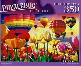 Sunset Balloons - 350 Pieces Deluxe Jigsaw Puzzle - £11.66 GBP