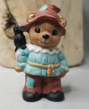 HOMCO Bear Dressed as a Scarecrow with Crow  Porcelain Figurine Series  #1426 - £6.81 GBP