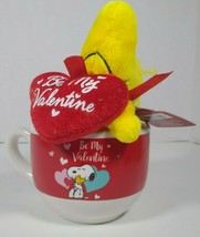 Peanuts Snoopy &quot;Be My Valentine&quot; Mug &amp; Stuffed Woodstock - £8.70 GBP